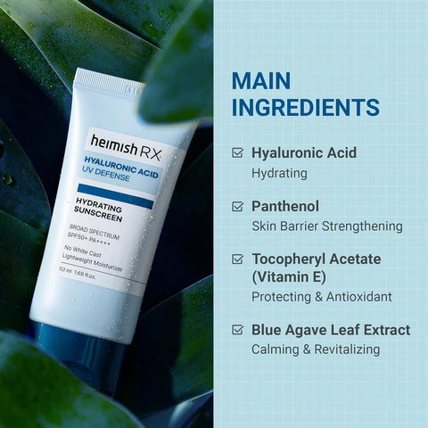 HEIMISH RX Hyaluronic Acid Hydrating Sunscreen SPF50+ PA++++ 50ml