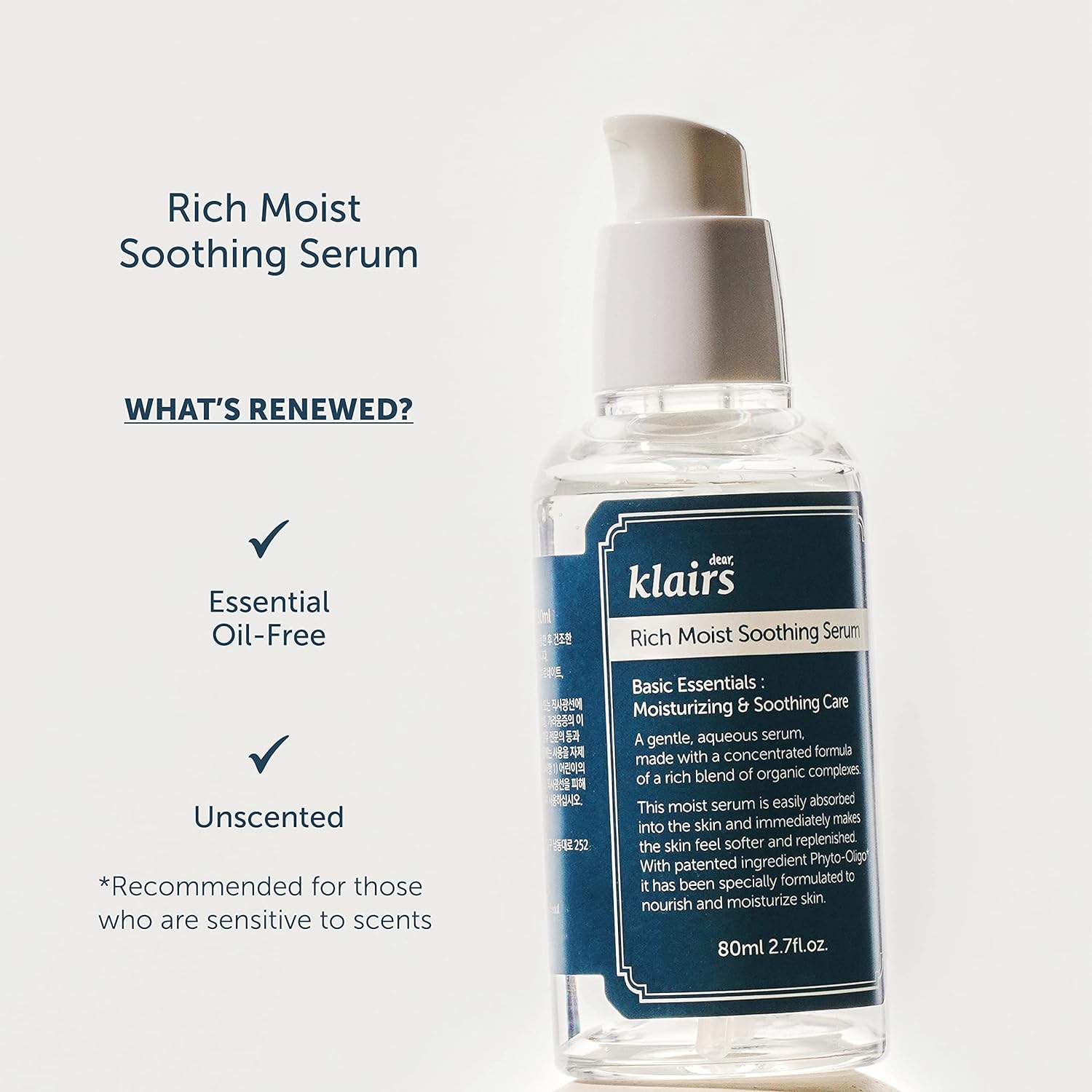 Dear, Klairs Rich Moist Soothing Serum 80ml - H ART