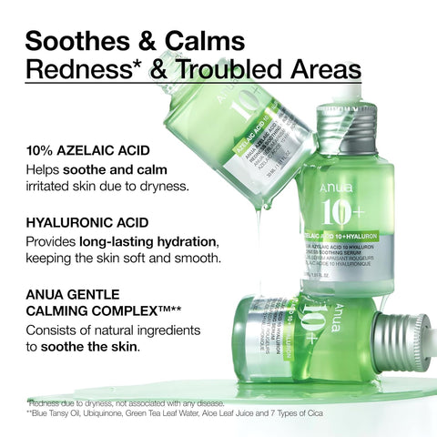 ANUA Azelaic Acid 10 Hyaluton Redness Soothing Serum 30ml