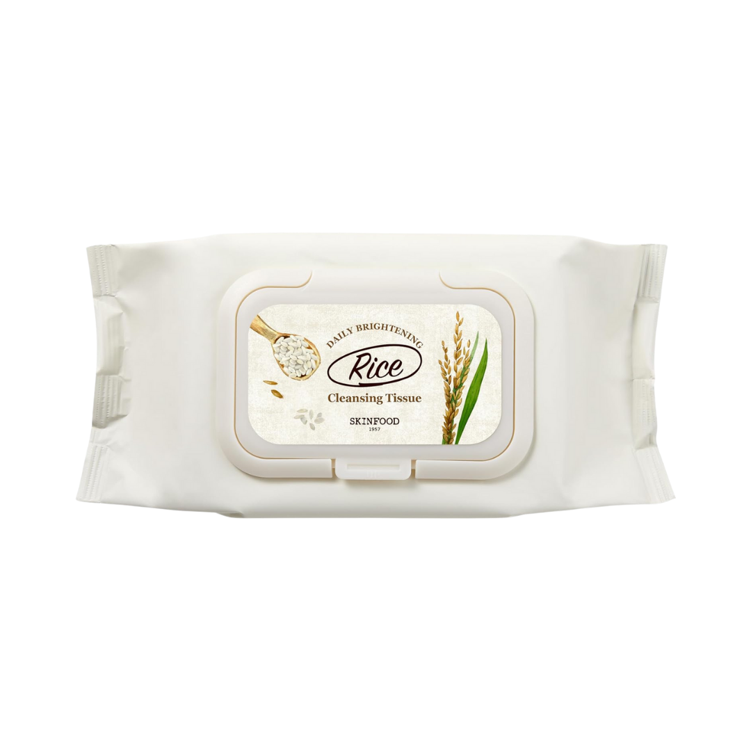 SKINFOOD Rice Daily Brightening Cleansing Tissue 80EA