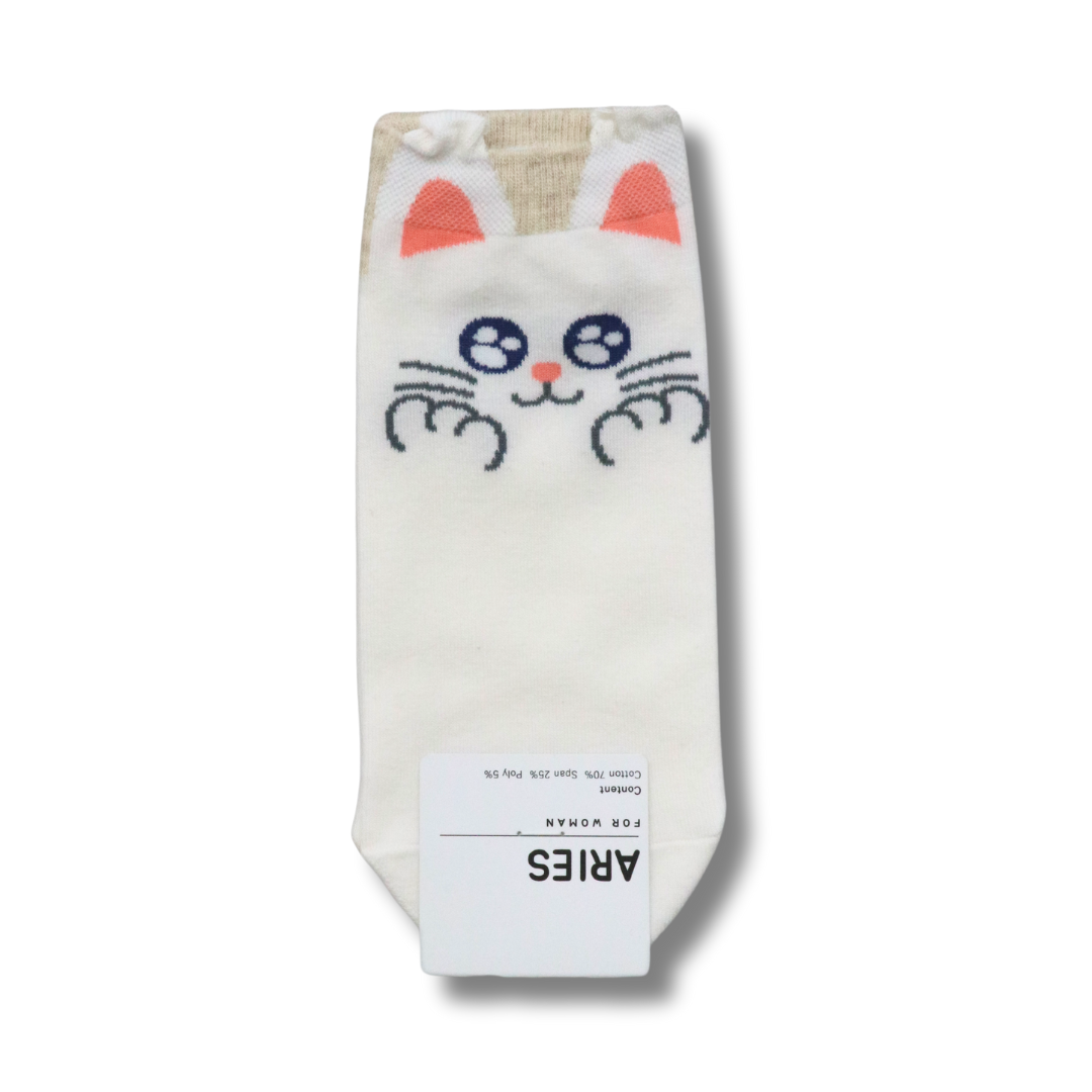 Aries Animal Bright Eyes Ankle Socks - 3 Colors - H ART
