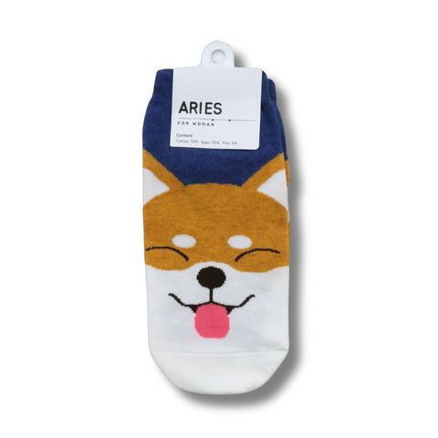 Aries Animal Face Ankle Socks - 4 Types