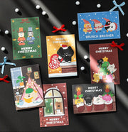 Brunch Brother Christmas Post Card - 7 Types