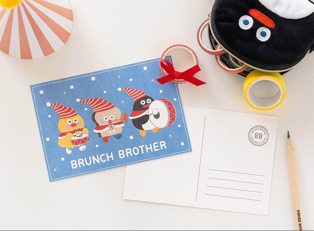 Brunch Brother Christmas Post Card - 7 Types
