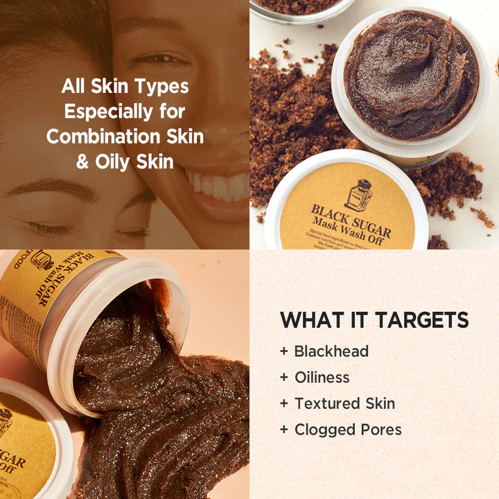 SKINFOOD Black Sugar Mask Wash Off - H ART