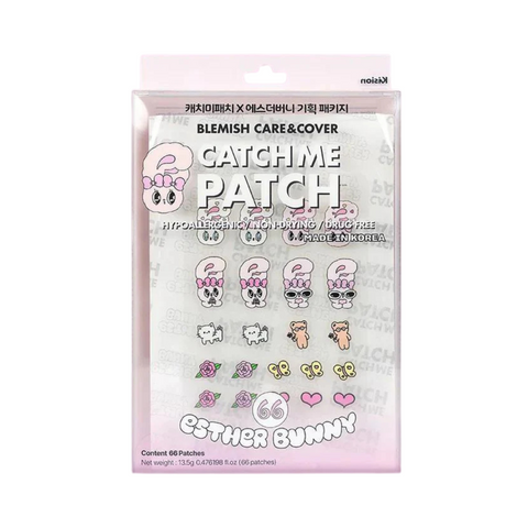 CATCH ME PATCH Emoticon Pink Esther Bunny 66pcs