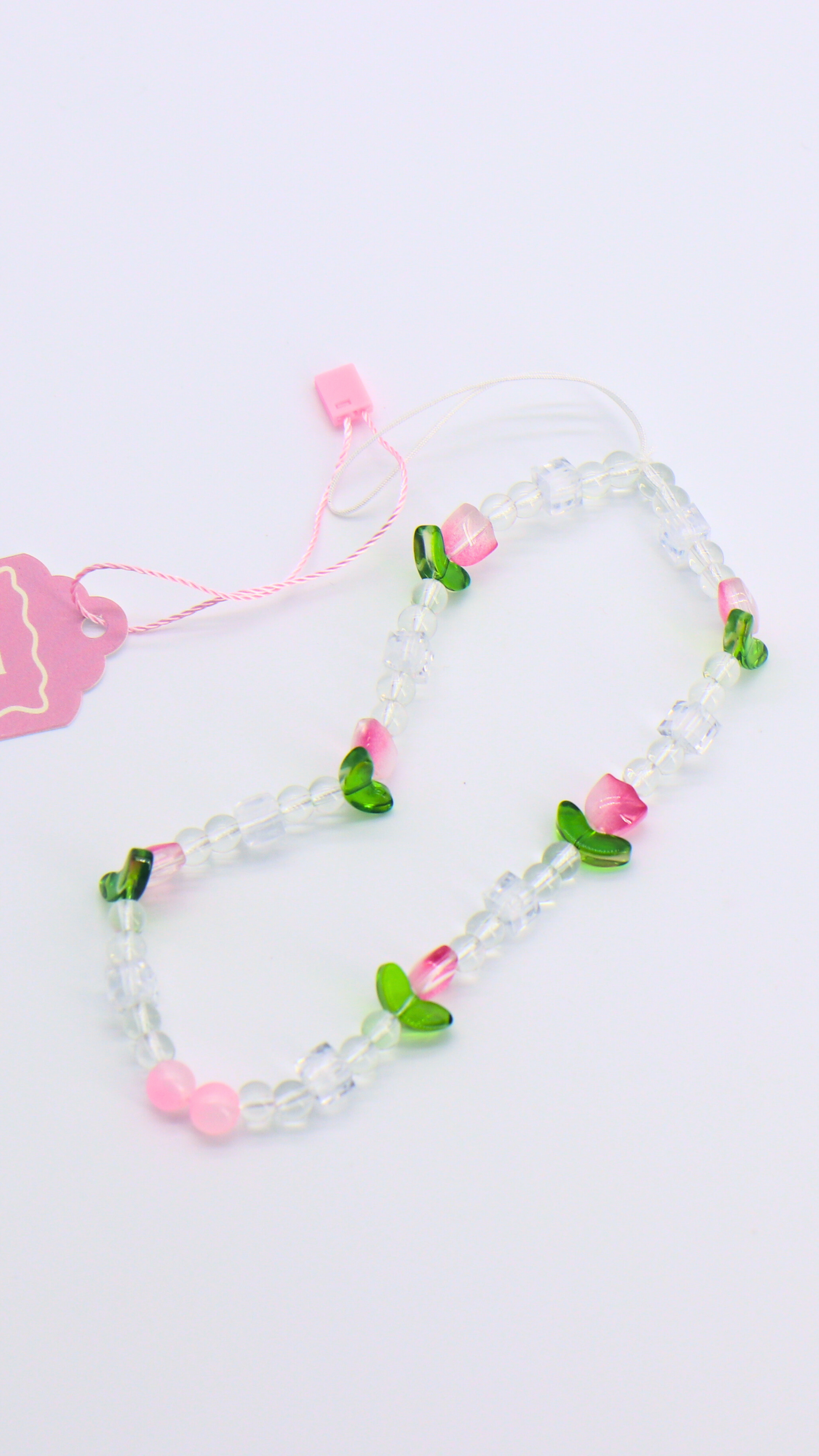 H ART Clear Tulip Phone Strap