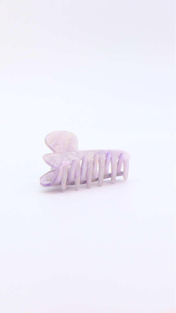 H ART Marble Hair Claw Clip Purple