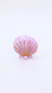 H ART Summer Pearl Shell Hair Clip Pink