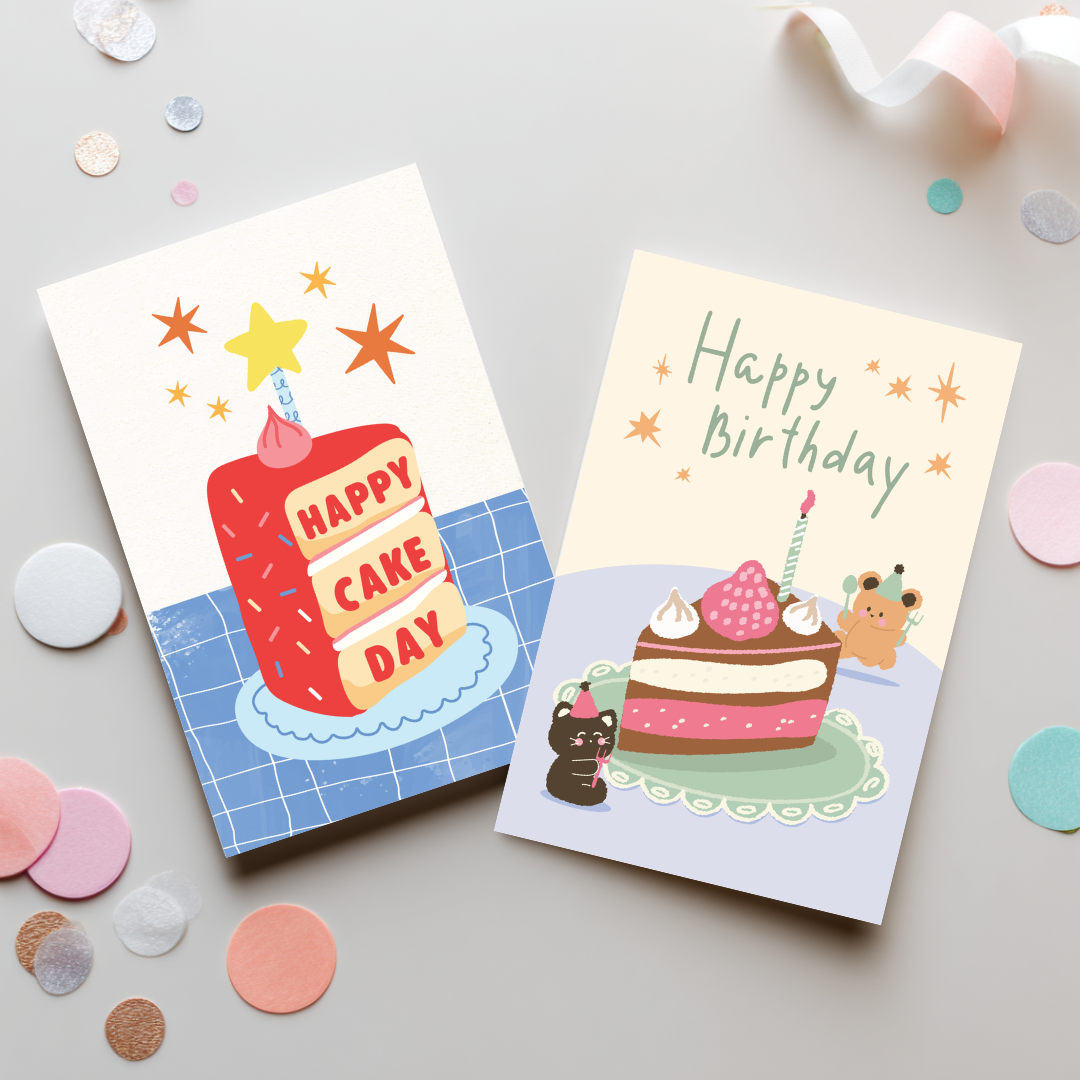 H ART Birthday Card - 2 Types