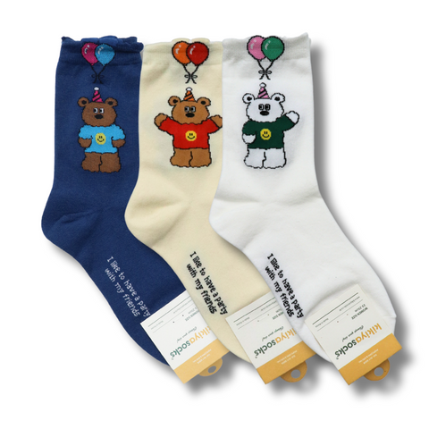 H ART Party Long Crew Socks - 3 Colors