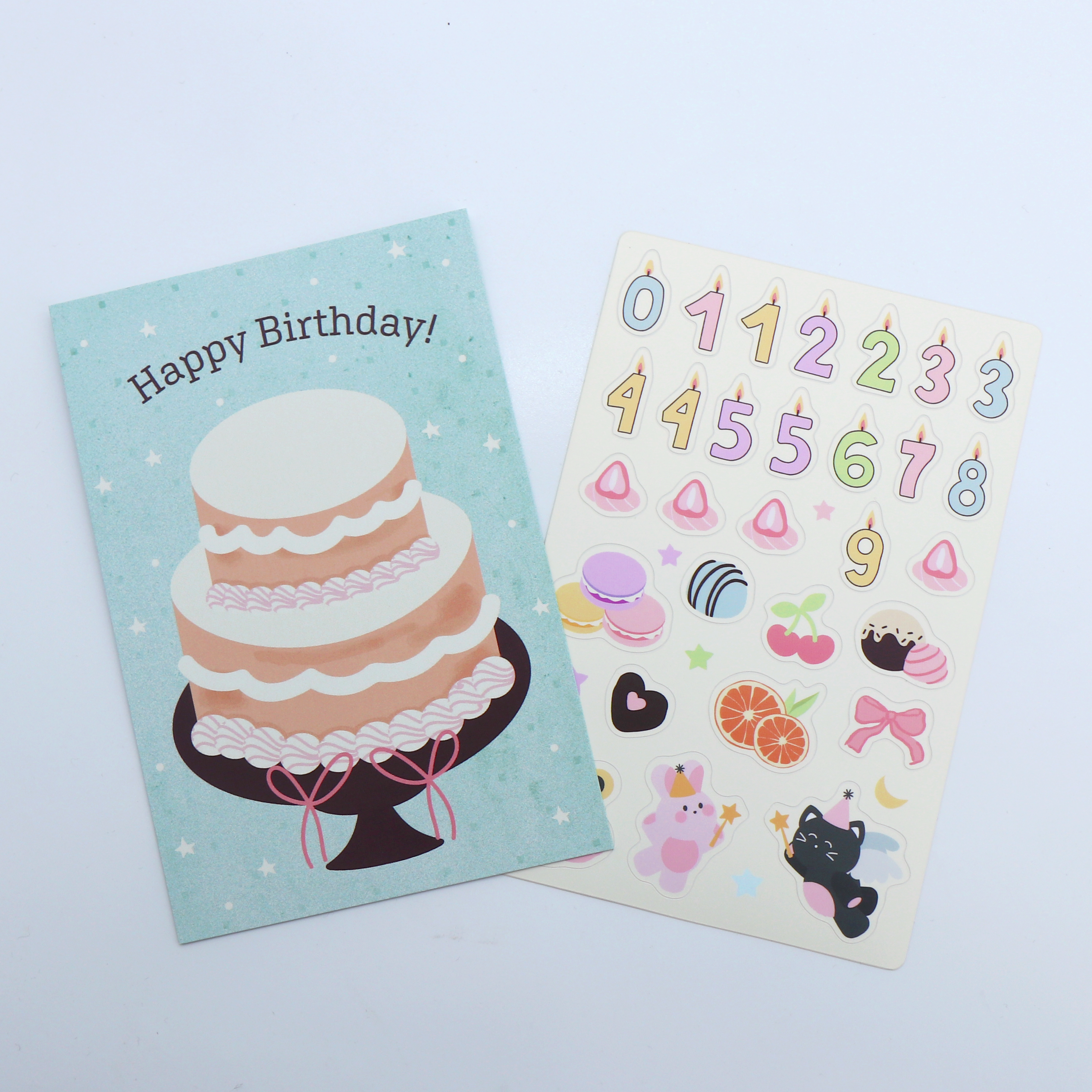 H ART DIY Sticker Card - Birthday Cake