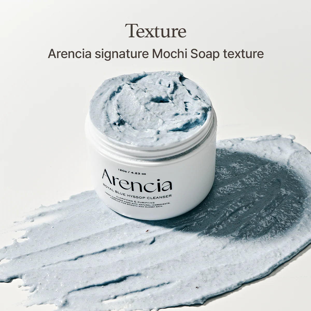 ARENCIA Royal Blue Hyssop Rice Mochi Cleanser 120g - H ART