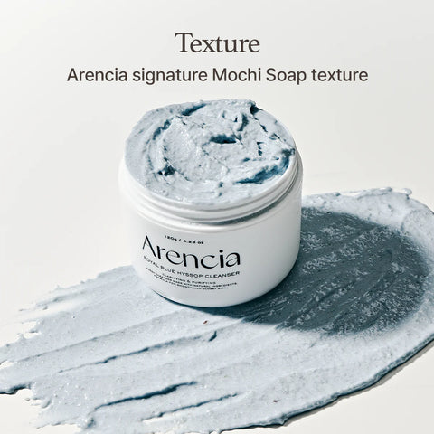 ARENCIA Royal Blue Hyssop Rice Mochi Cleanser 120g