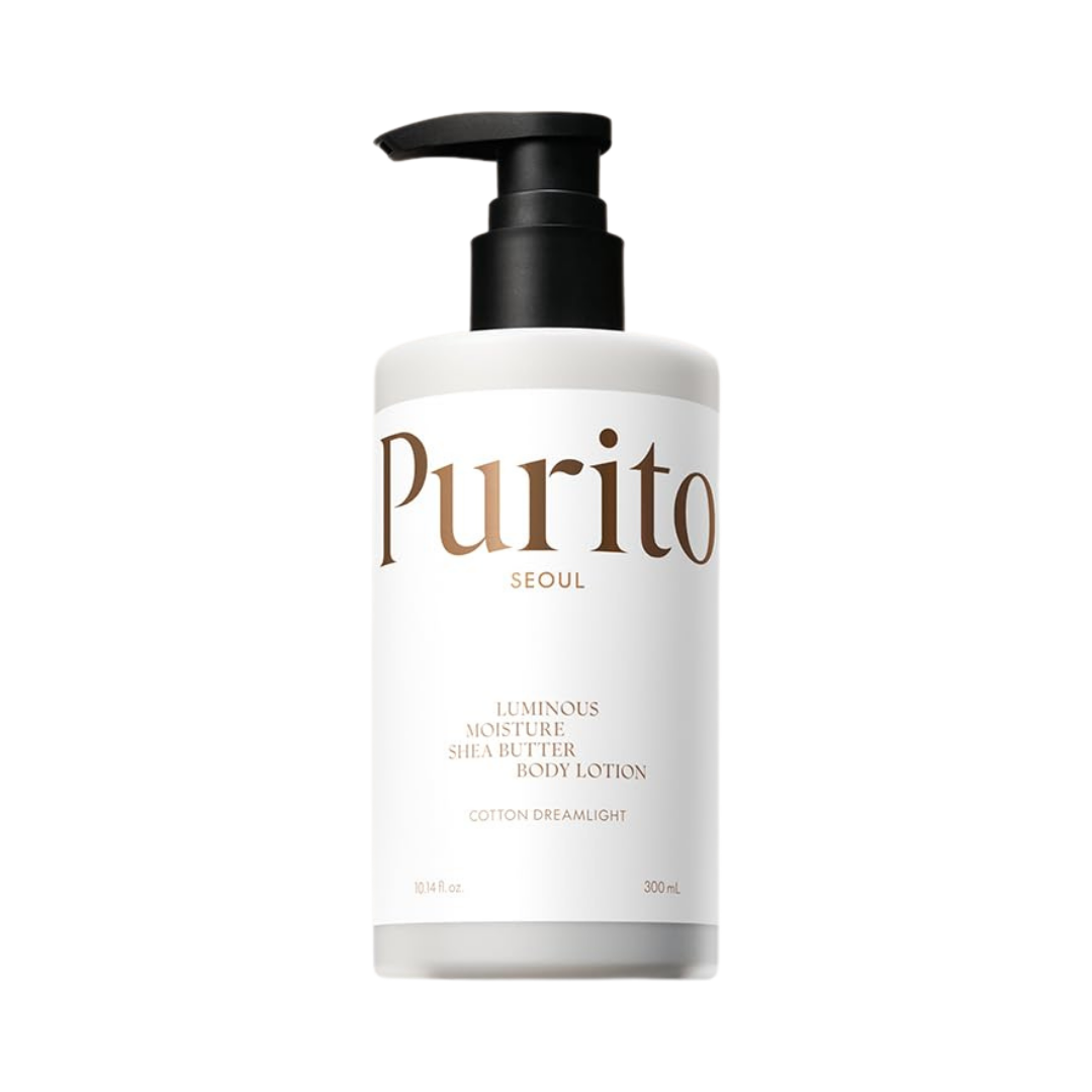 PURITO Luminous Moisture Shea Butter Body Lotion Cotton Dreamlight 300mL