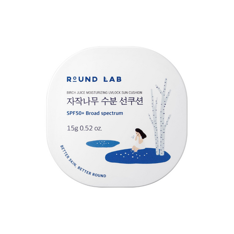 ROUND LAB Birch Juice Moisturizing Sun Cushion SPF 50+