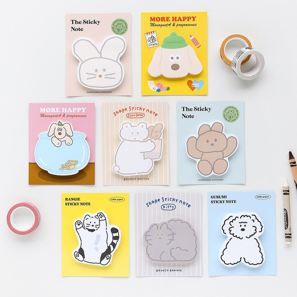 Romane Shape Cut Sticky Note - 4 Types - H ART