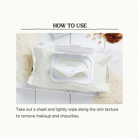 SKINFOOD Rice Daily Brightening Cleansing Tissue 80EA - H ART