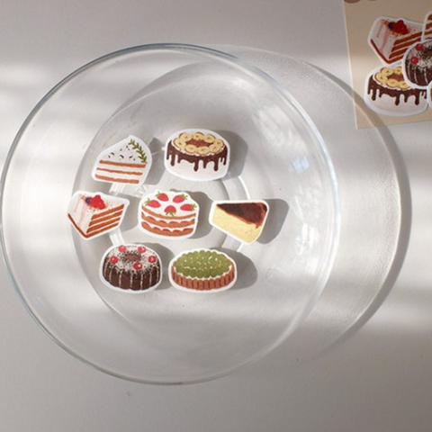 Suaterlier Design Cereal Stickers - Sweet Cake