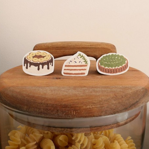 Suaterlier Design Cereal Stickers - Sweet Cake