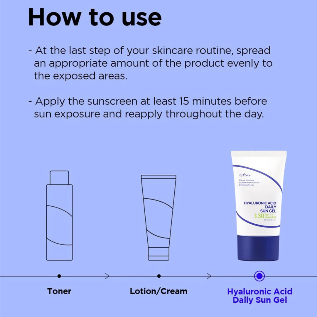 ISNTREE Hyaluronic Acid Daily Sun Gel 50ml - H ART