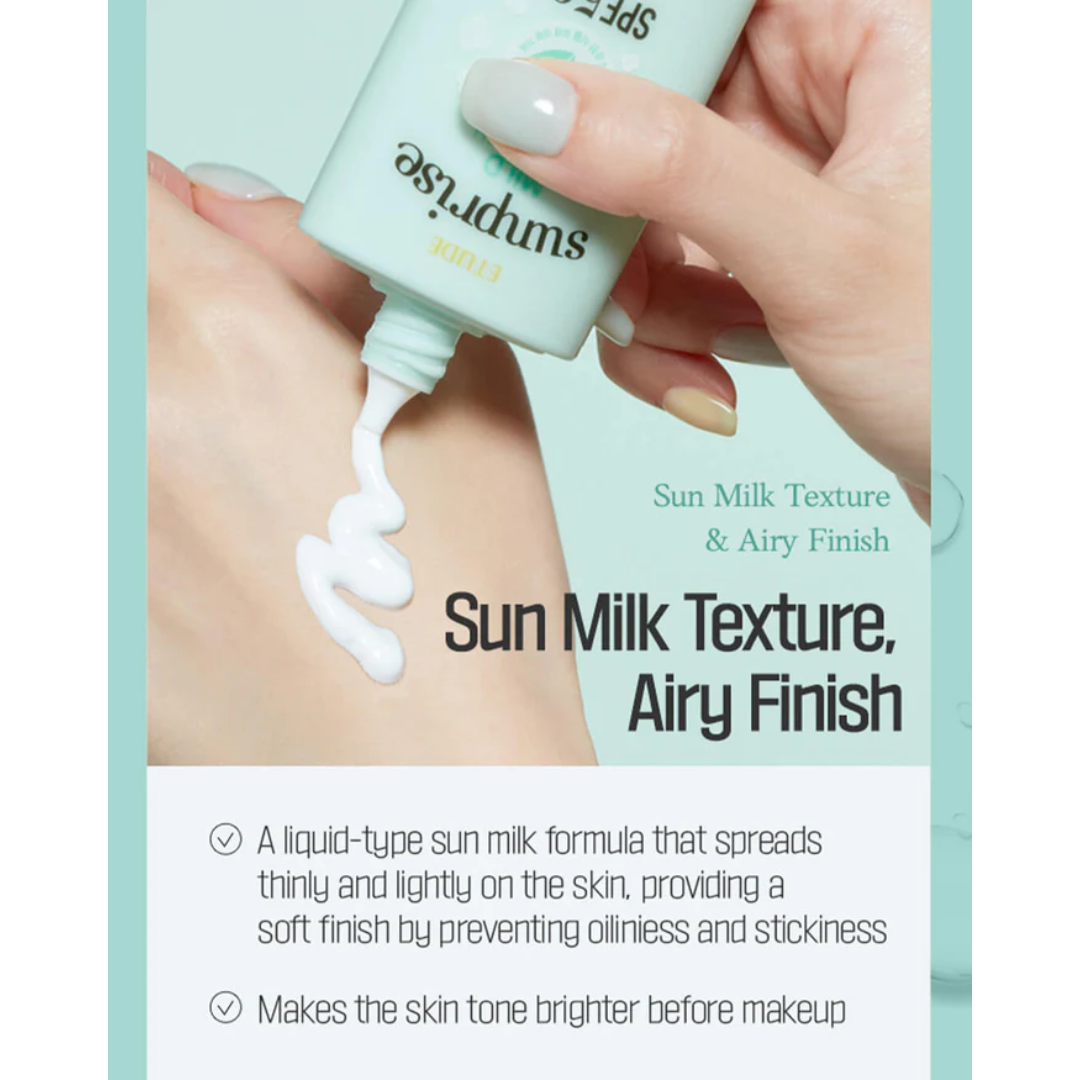 ETUDE Sunprise Mild Airy Finish Sun Milk 55ml - H ART