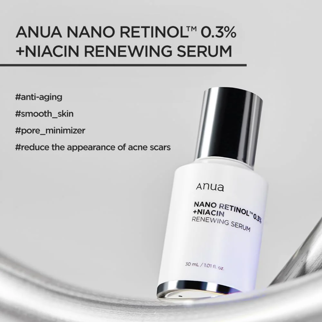 ANUA Nano Retinol 0.3% Nicain Renewing Serum 30ml - H ART