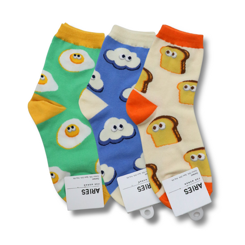 Aries Colorful Market Long Crew Socks - 3 Types