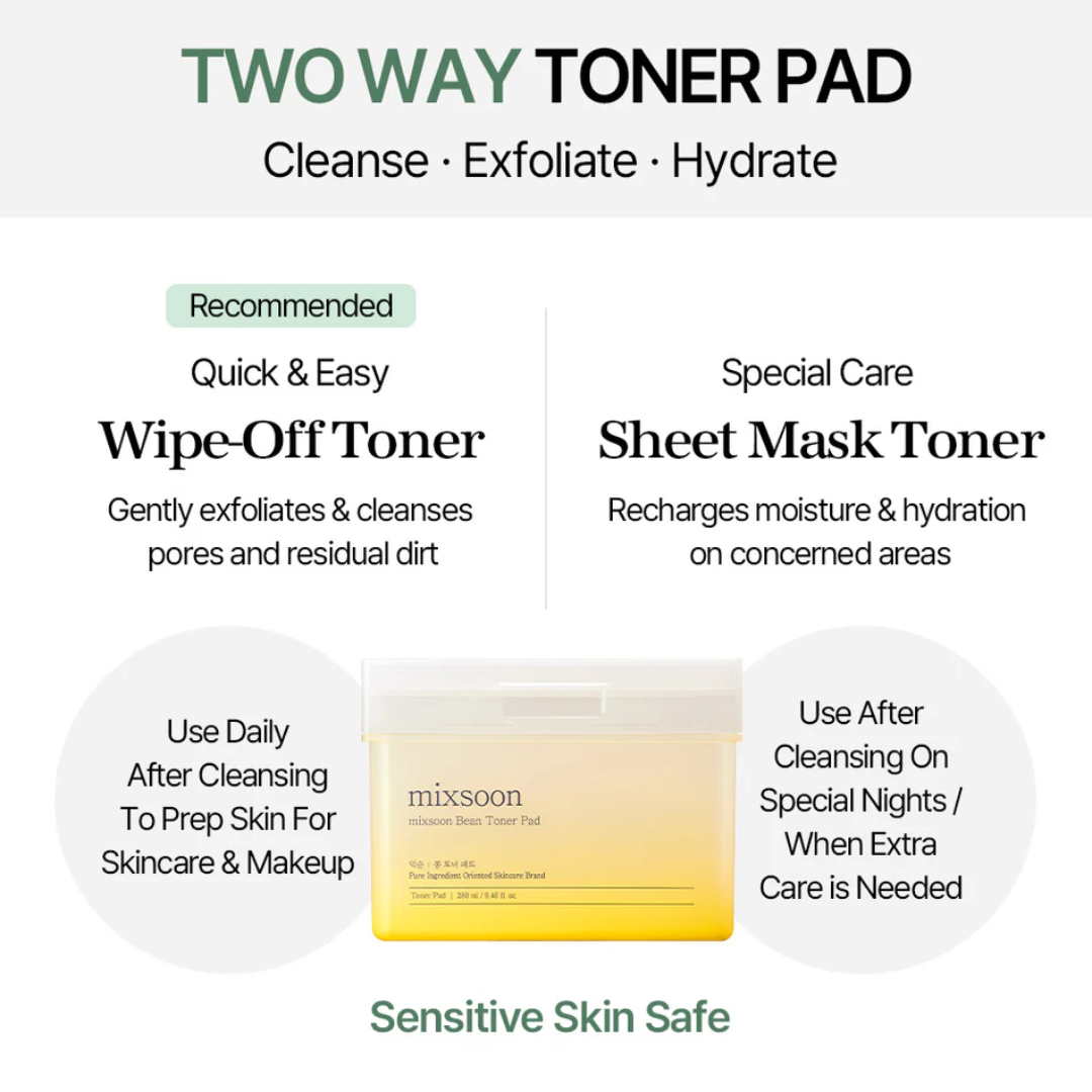 mixsoon Bean Toner Pad (70EA) - H ART