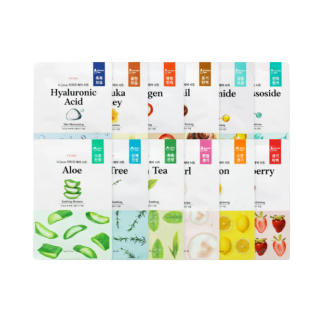 ETUDE 0.2mm Therapy Air Mask - 6 Types - H ART