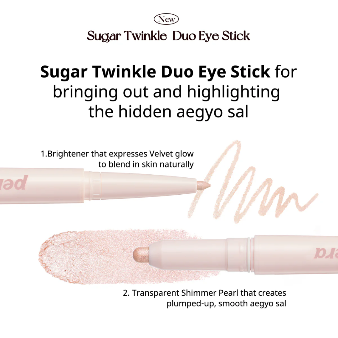 peripera Sugar Twinkle Duo Eye Stick 03 Glimmering Pink - H ART