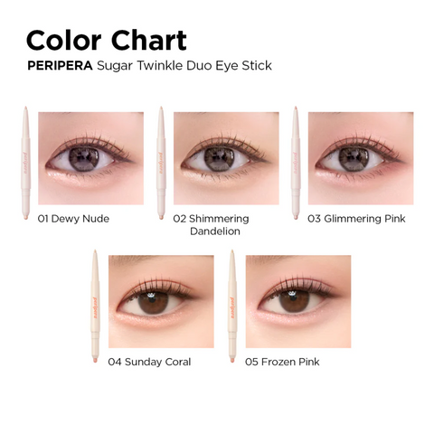 peripera Sugar Twinkle Duo Eye Stick 03 Glimmering Pink