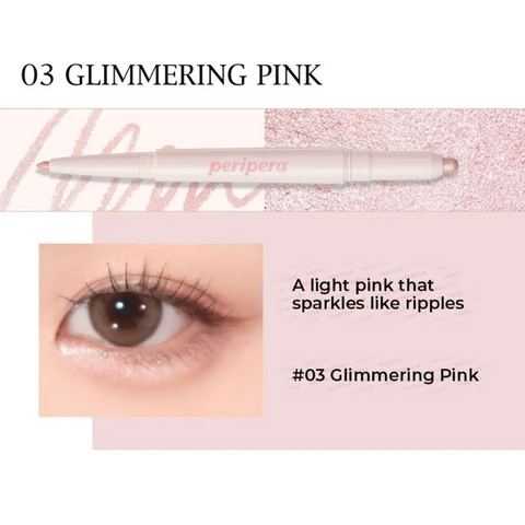 peripera Sugar Twinkle Duo Eye Stick 03 Glimmering Pink