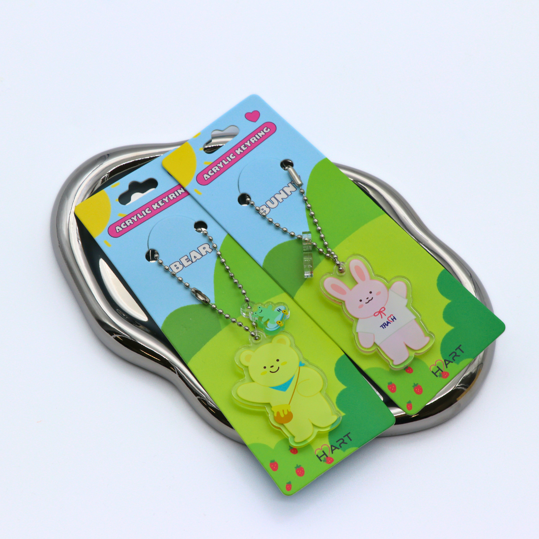 H ART Character Acrylic Keychain - 2 Types - H ART