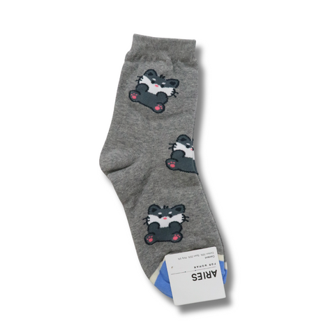 Aries Kitty Long Crew Socks - 4 Colors