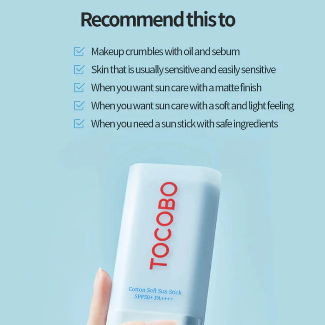 TOCOBO Cotton Soft Sun Stick - H ART