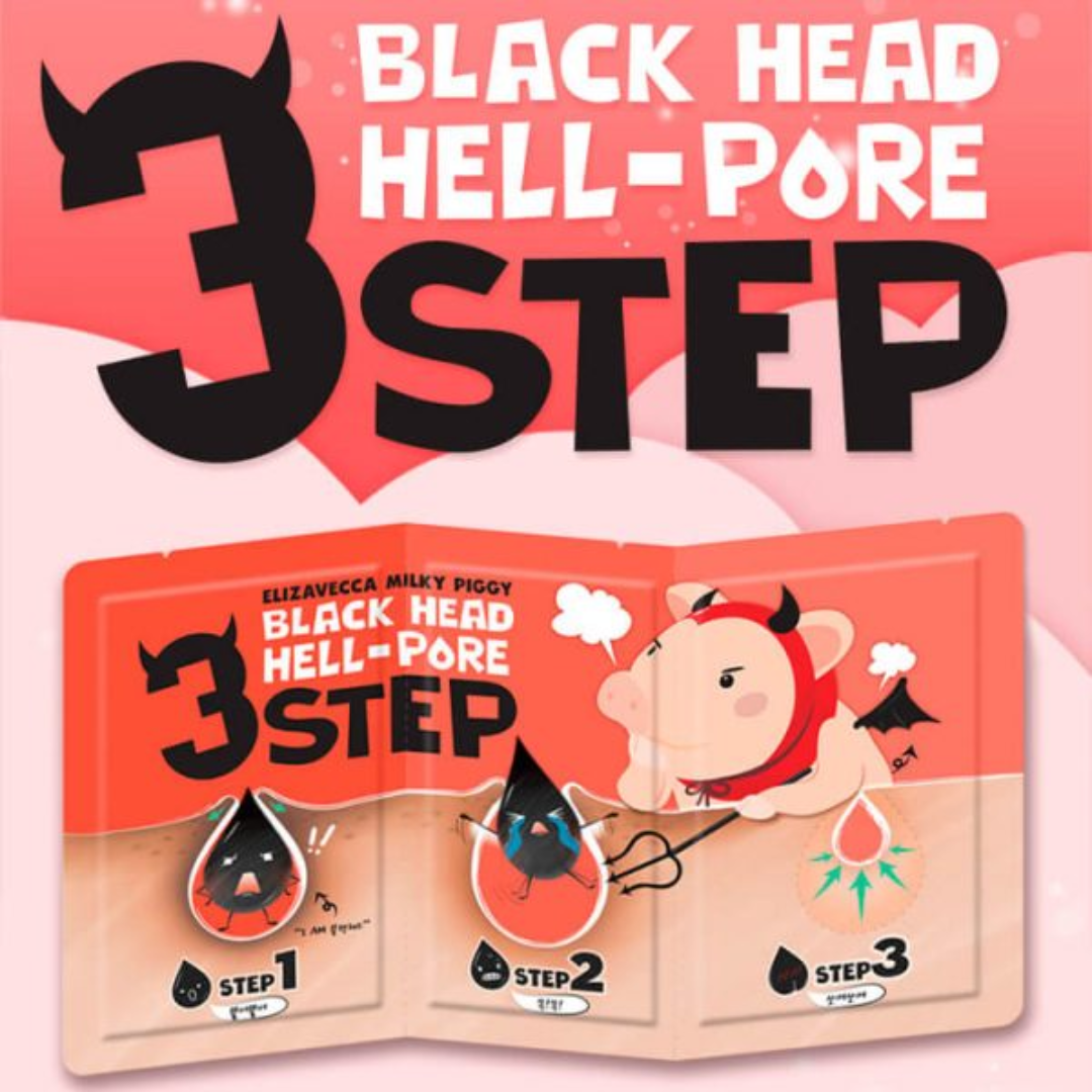 ELIZAVECCA Milky Piggy Black Head 3 Step Solution - H ART