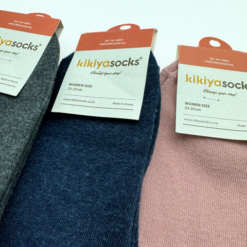 Kikiya Socks Basic Solid Long - 6 Colors