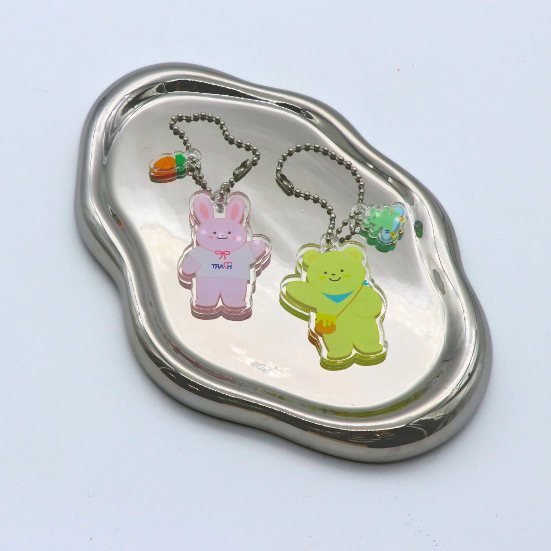H ART Character Acrylic Keychain - 2 Types - H ART