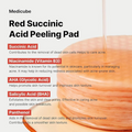 Medicube Red Succinic Acid Peeling Pad (70 Pads) - H ART