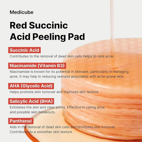 Medicube Red Succinic Acid Peeling Pad (70 Pads)