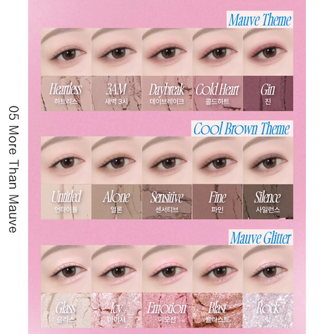 FWEE More Mood Eyeshadow Palette 12g -  3 Types