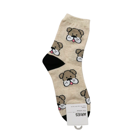 Aries Dog Print Long Crew Socks - 3 Colors