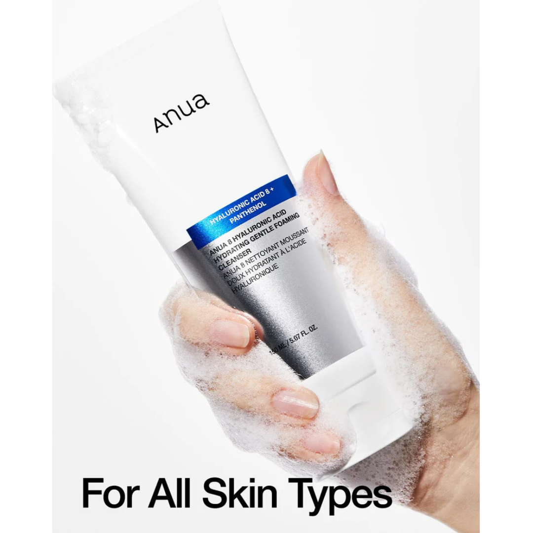 ANUA 8 Hyaluronic Acid Hydrating Gentle Foaming Cleanser 150ml - H ART