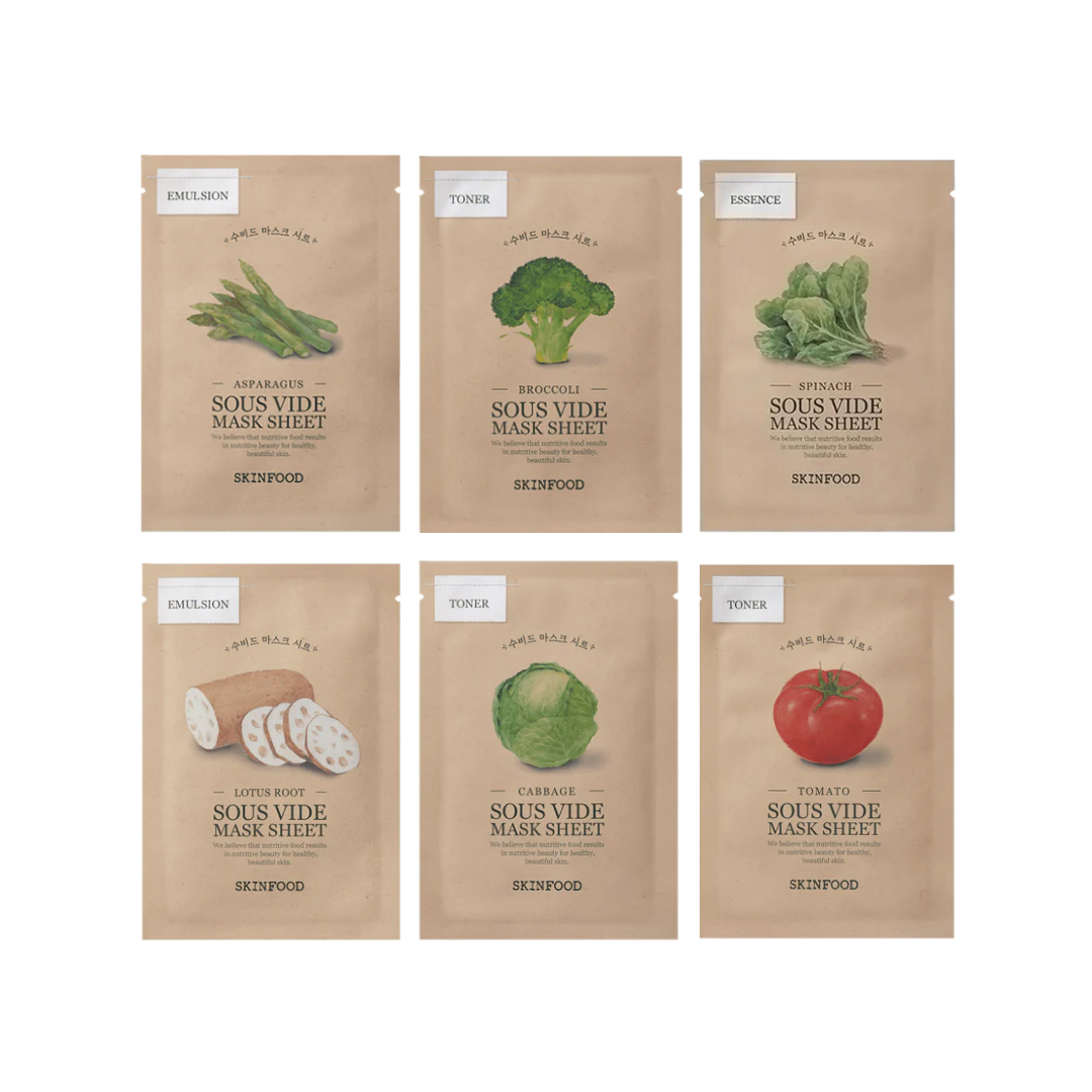 SKINFOOD Sous Vide Mask Sheet - 6 Types