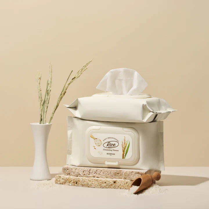 SKINFOOD Rice Daily Brightening Cleansing Tissue 80EA - H ART