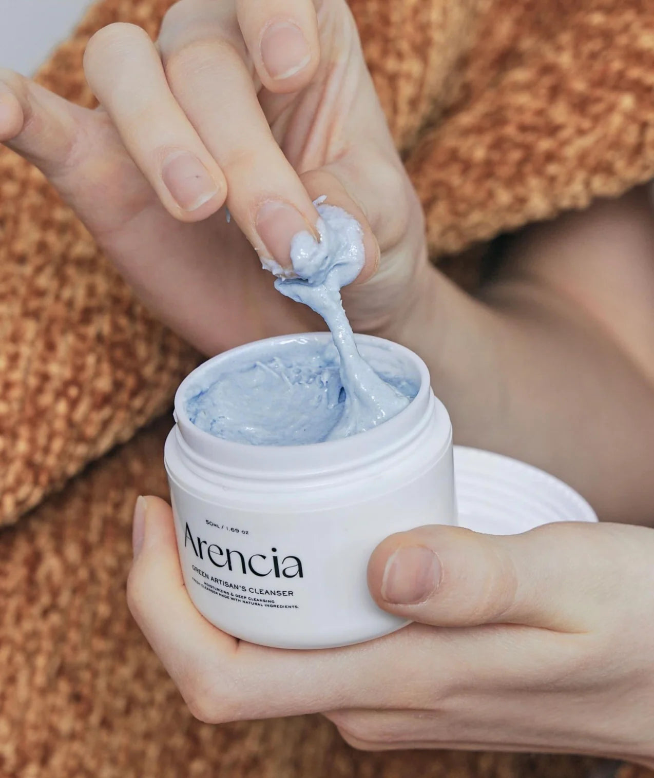 ARENCIA Royal Blue Hyssop Rice Mochi Cleanser 120g