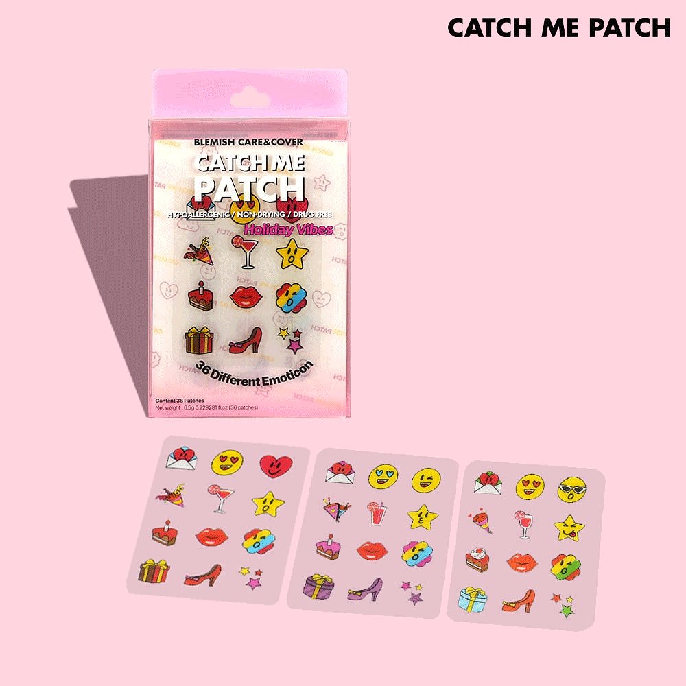 Catch Me Patch Emoticon Holiday Vibes 36pcs