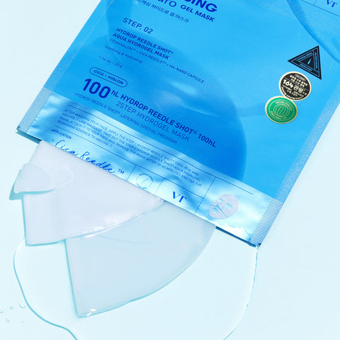 VT Cosmetics Hydrop Reedle Shot 100hL 2Step Hydrogel Mask 1EA