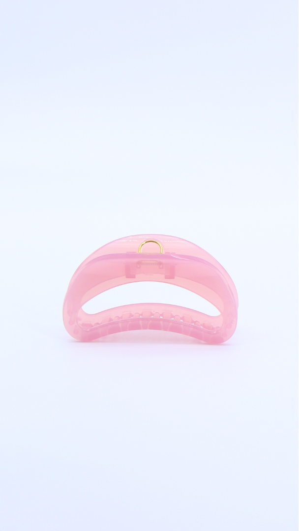 H ART Large Hollow Hair Claw Pink